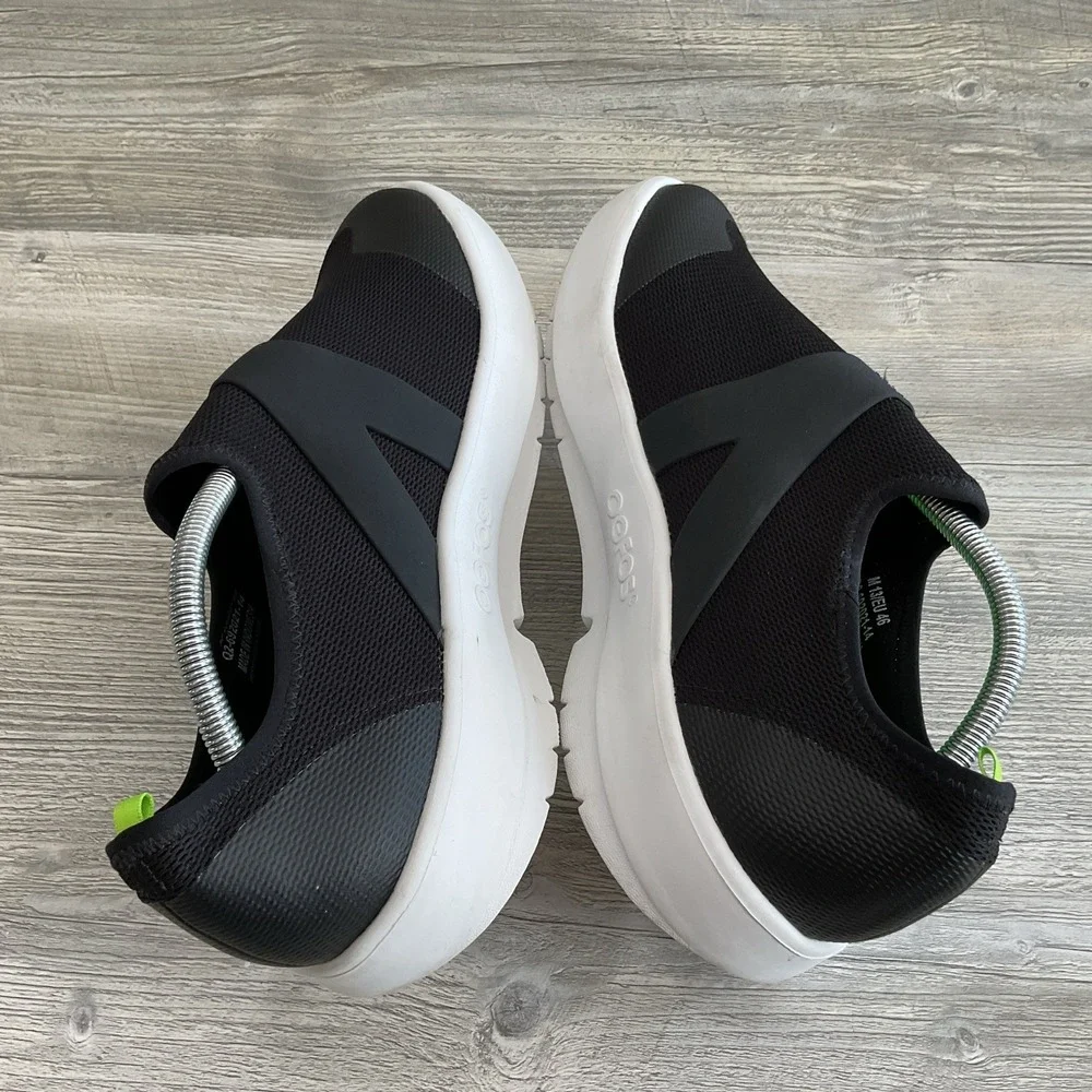 OOFOS OOmg Sport Shoes Men 13 Black Walking Recovery Comfort Sneakers Athletic